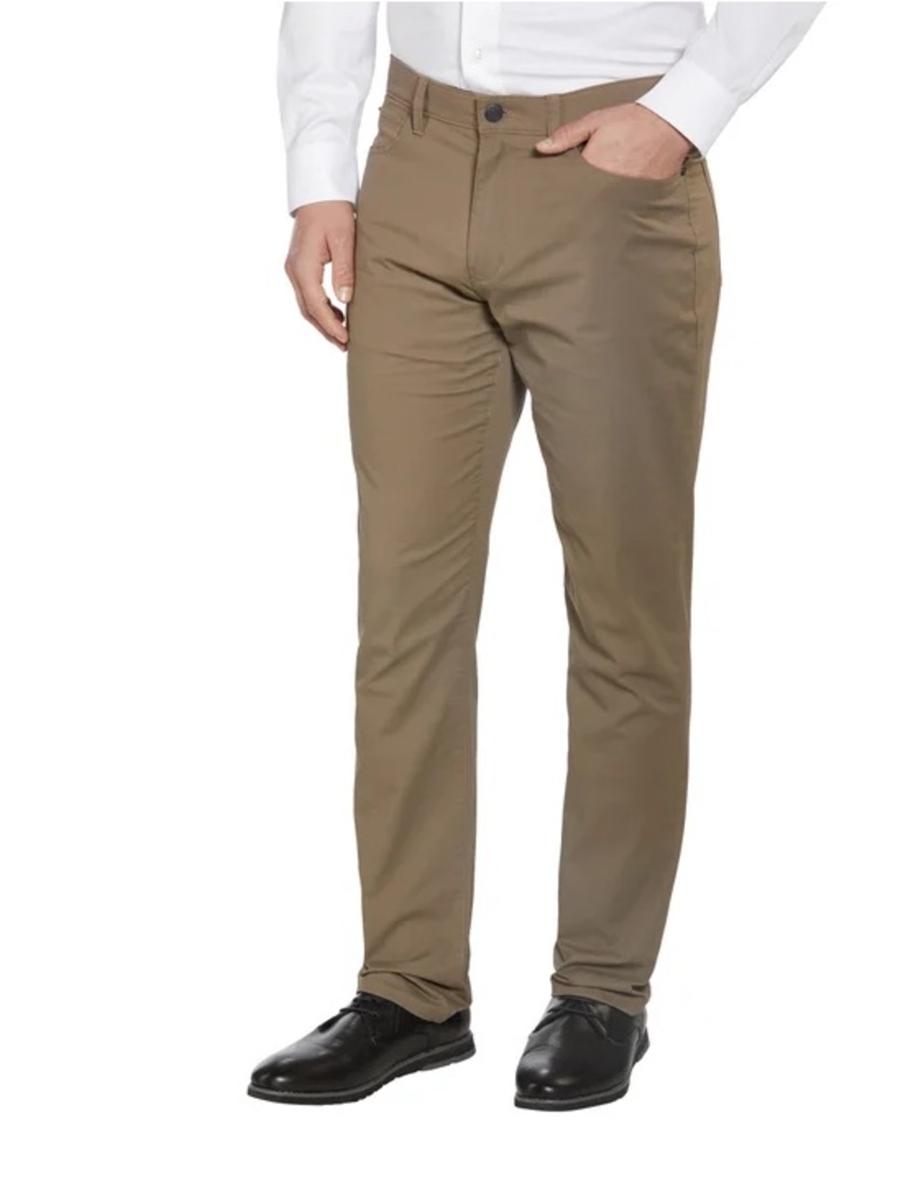 English Laundry Brixton Mens Navy Khaki Straight Leg 5-Pocket Stretch Pants